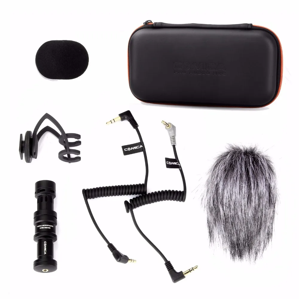 productimage-picture-comica-cvm-vm10-ii-cardioid-directional-shotgun-video-microphone-for-dji-osmo-smartphone-gopro-and-micro-camera-with-black-shock-mount-winds-97676