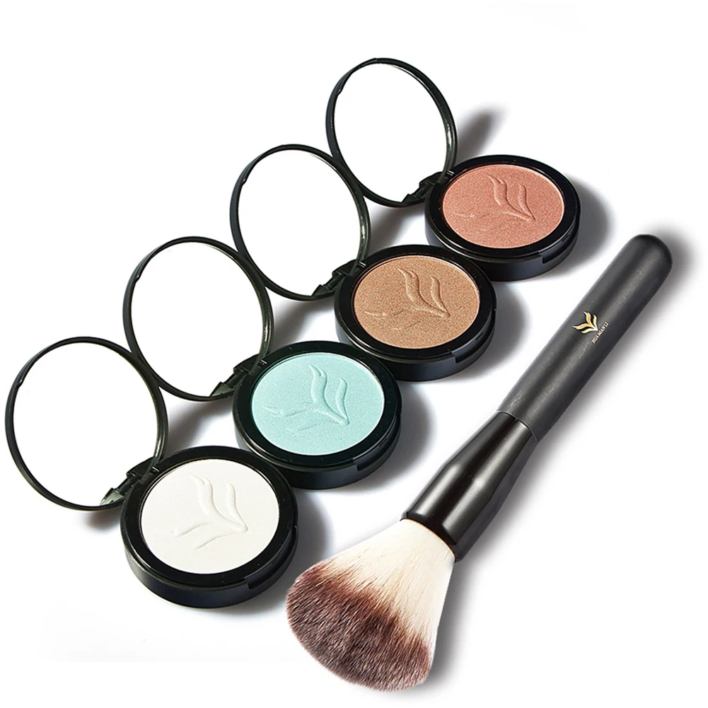 Women's Long Lasting Single Eyeshadow Face Highlighter Powder + Makeup