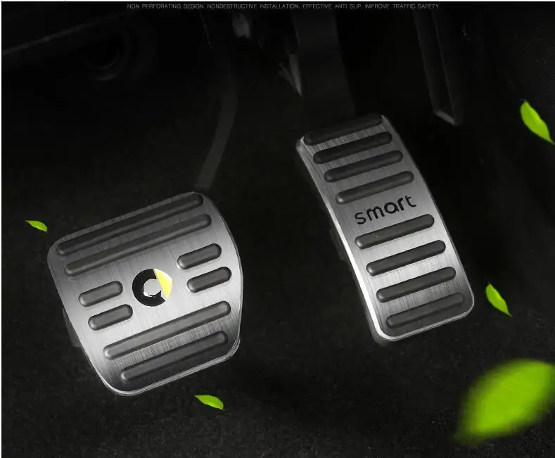Smart 453 forfour fortwo Accerelrator педаль противоскользящая из алюминиевого сплава 2 шт.
