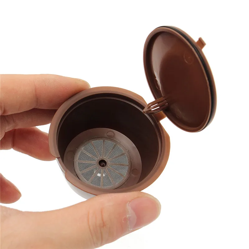 4Pcs/set Nescafe Gusto Refillable Coffee Capsule Cups Plsatic Reusable Dolce Gusto Coffee Capsule Filter With Spoon Coffeeware 4Pcs/set Nescafe Gusto Refillable Coffee Capsule Cups Plsatic Reusable Dolce Gusto Coffee Capsule Filter With Spoon Coffeeware