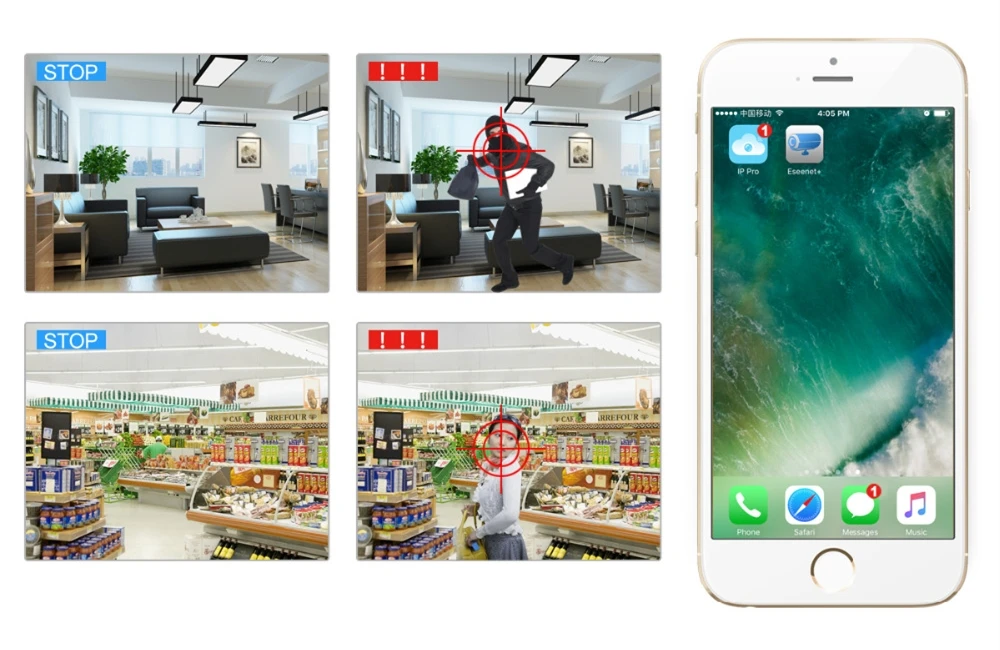 alarm function wifi ip camera wireless
