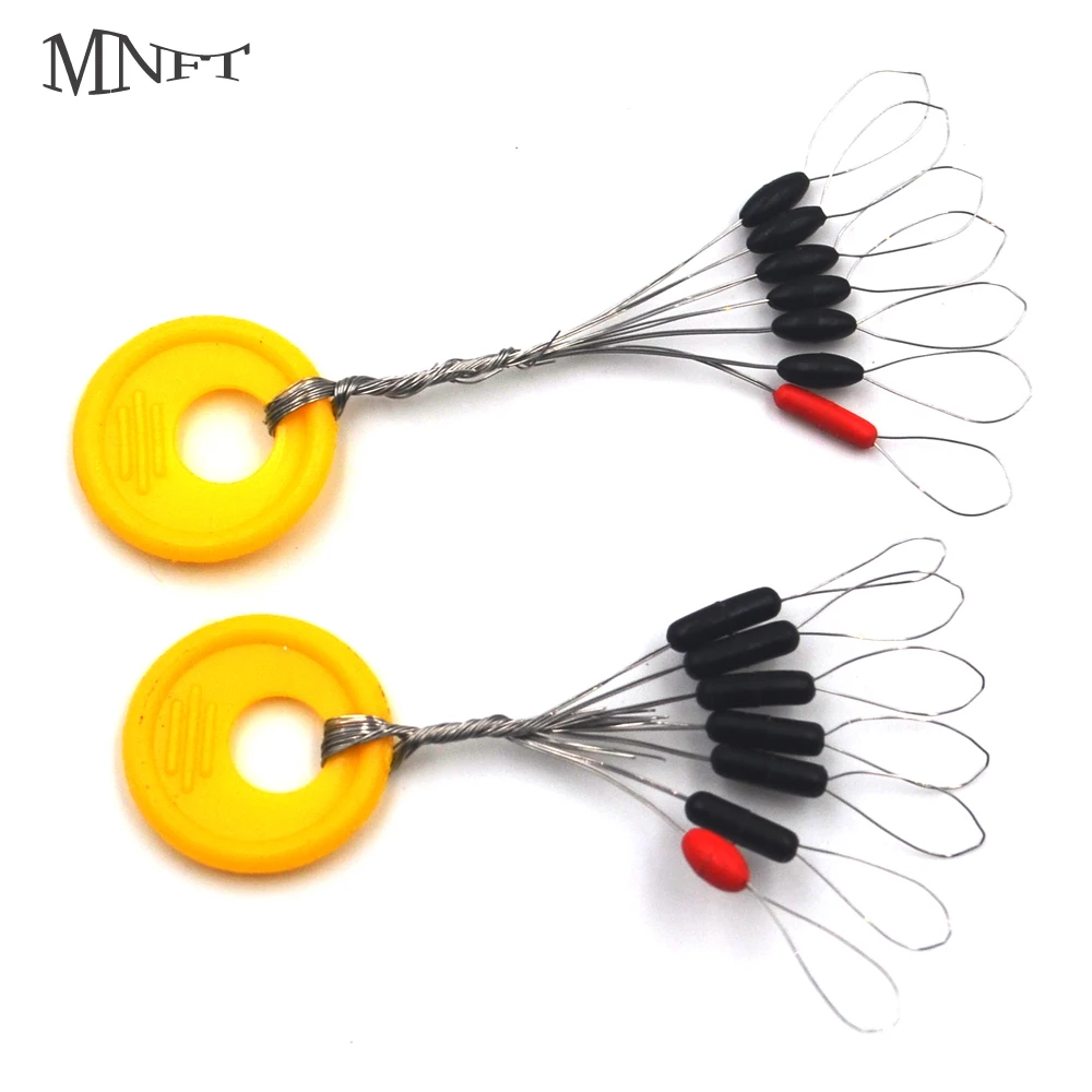 

MNFT (30Set=210Pcs) Cylindrical&Oval Rubber Fishing Bobber Float Space bean Stopper Folat Line Stoppers Bobber Stops