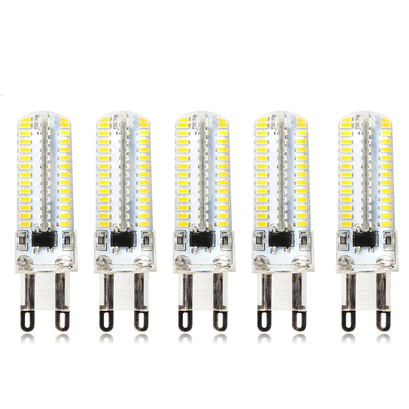 5x G9 SMD3014 лампочки 5 Вт LED Капсула лампа Светодиодная лампа в кристалл Освещение светодиодные лампы Spotlight лампа AC200-240V