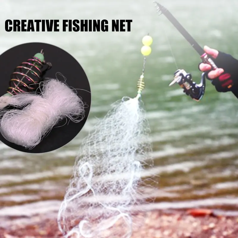 

Explosion Hook Fishing Net White Metal Fishing Supplies Hook Mesh Bundle Fishing Gear Tool Sea Fishing Accessories