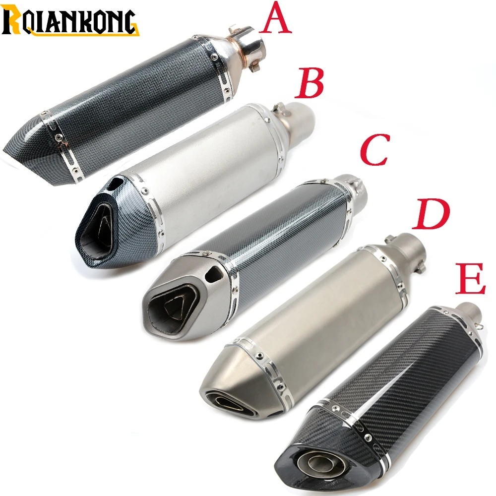 

Dirt bike 51mm AK exhaust muffler pipe with 61/36mm connector For SUZUKI RM RMZ RMX DR DRZ DJEBEL 85 125 250 400 XC SB R S SM