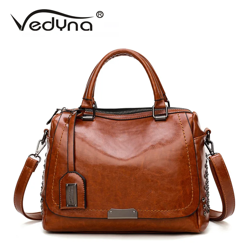 

VEDYNA Fashion Women Shoulder Bag Large Capacity PU Leather Handbags Female Causal Totes Ladies Crossbody Dames Handbag Bolsos