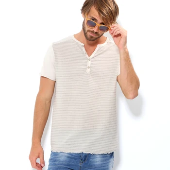 

Camiseta hombre manga corta con rayas tejido bambula hombre - 015092