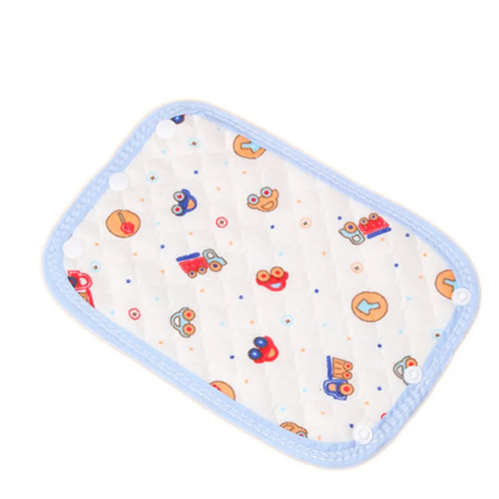 

1 Pair Cotton Baby Teething Pad Bibs safety Sucking slobber Towel Straps Dedicated Carrier Saliva Bandana Drool Bibs