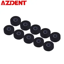 AZDENT 10 рулонов бамбуковый уголь зубные Flosser 50 м воск мяты межзубных кисти нейлон встроенный "песочные часы" зубочистки Расширенный 500 м