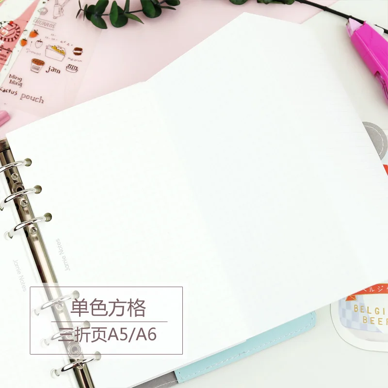 

Yiwi 20 Sheets Grid A5/A6 Spiral Notebook Filler Paper For Filofax Diario Planner Inner Pages Of Replacement Office