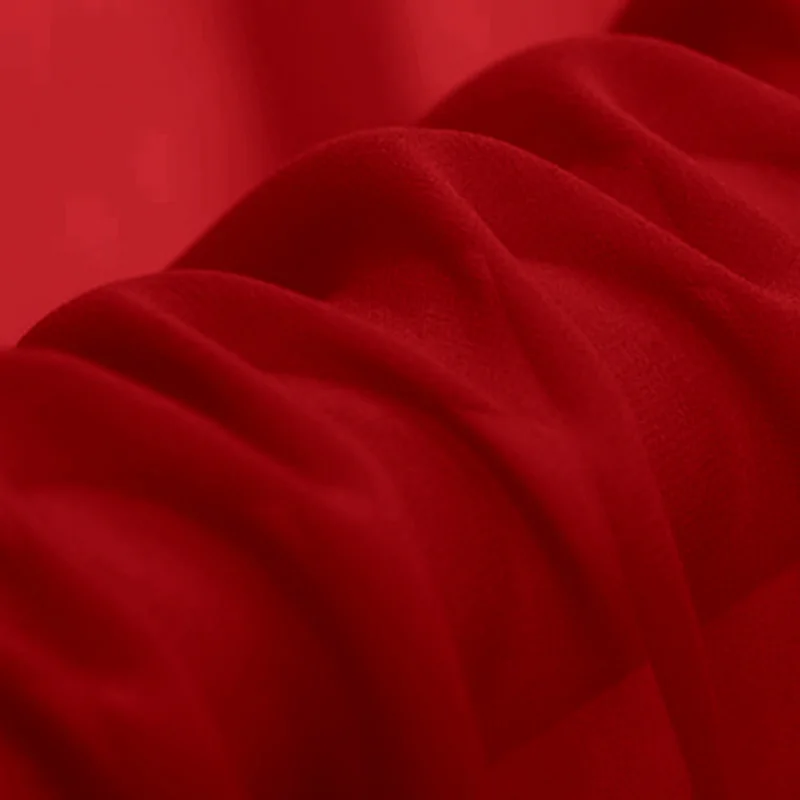 100% pure 8mm silk georgette fabric 114cm width red for dress shit sell by the yard DIY handmade solid color | Дом и сад