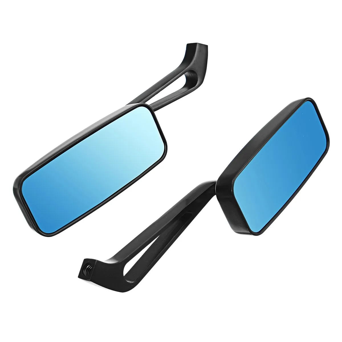 Ceny 1 para lusterko motocyklowe Moto Bike lusterko wsteczne lusterka wsteczne stop widok z tyłu motocykla lusterka 8mm 10mm niebieski