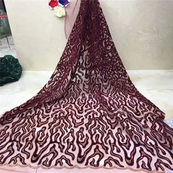 

African Lace Fabric 2018 Embroidered Nigerian Laces Fabric Bridal High Quality French Lint Lace Fabric For Women H1054