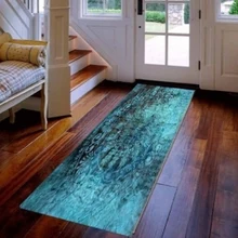 Else зеленый османский этнический турецкий винтажный 3d принт нескользящий микрофибра моющийся длинный коврик для бега напольный коврик коврики для прихожей