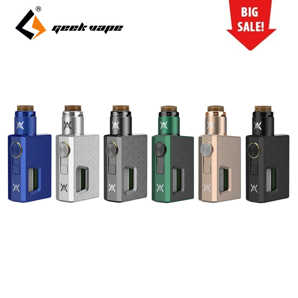 

100% Original GeekVape Athena Squonk Full Kit & Athena Squonk RDA Atomizer Tank 6.5ml Capacity with Squonk Bottle No Battery Kit