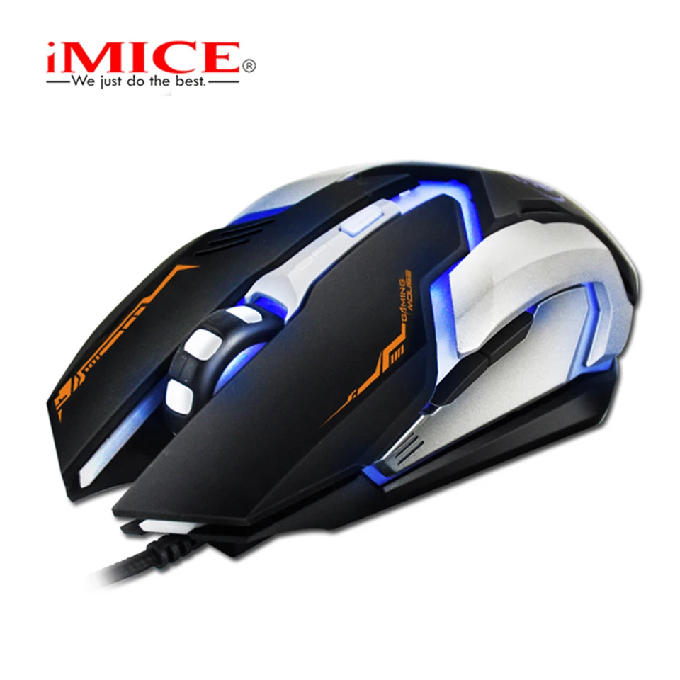  iMICE Wired Gaming Mouse USB Optical Mouse 6 Button V6 2400DPI Computer Pc Mouse for CS DOTA LOL Ga
