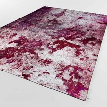 Else фиолетовый серый винтажный старение старый Настенный Дизайн 3d принт Нескользящая микрофибра для гостиной декоративный современный моющийся коврик