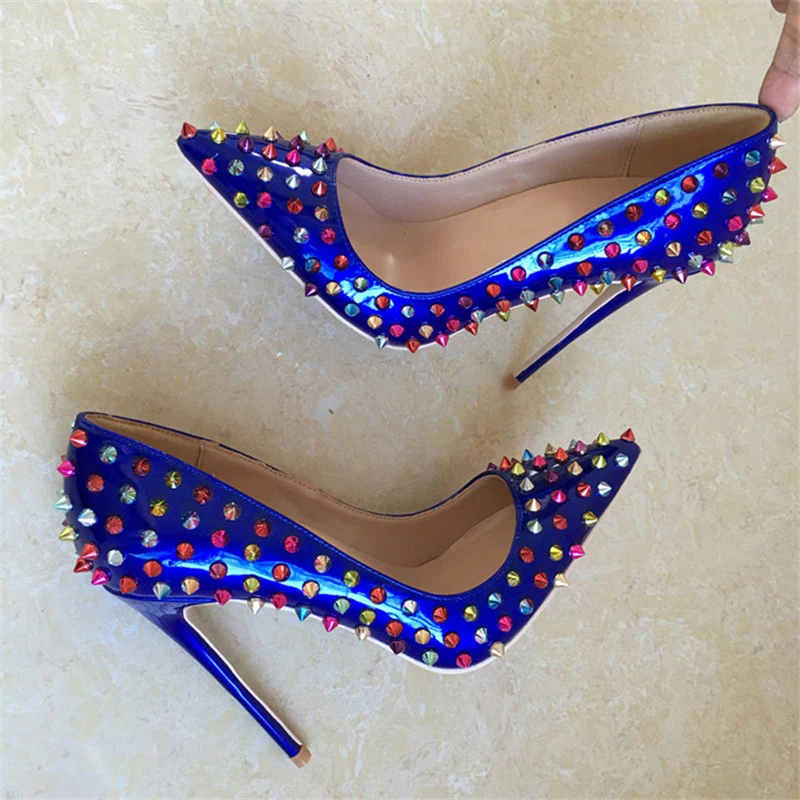 blue rivets women shoes 2