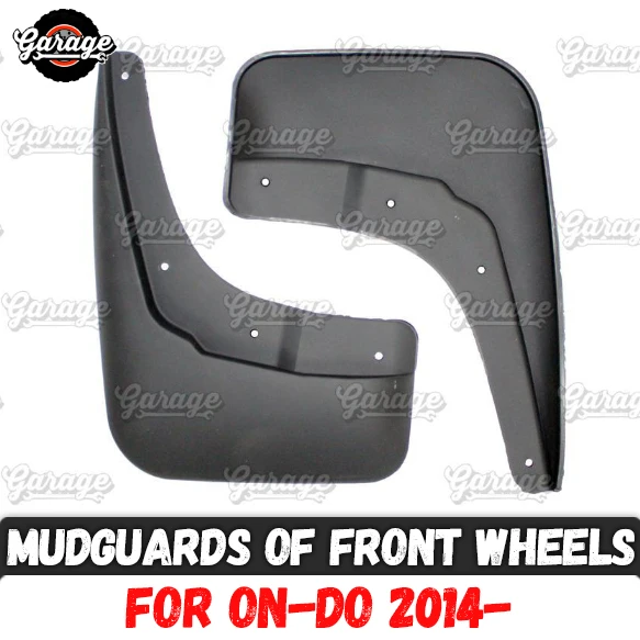 

Mudguards of front wheels case for Datsun on-DO 2014- broad form Rubber accessories protective anti splash car styling tuning