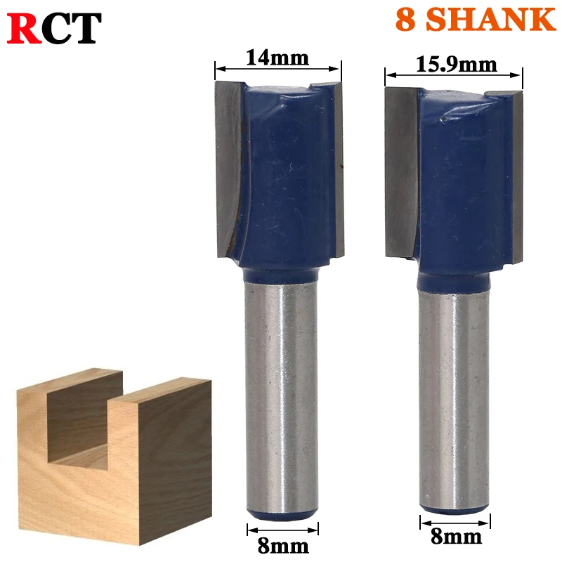 

1PC 8mm Shank high quality Straight/Dado Router Bit Set Diameter Wood Cutting Tool RCT