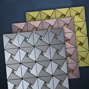 

RAYUAN Metal 3D Wall Sticker Aluminum Composite Panel Kitchen Heat Resistance Board Wall Tile Mural Wallpaper Decoration