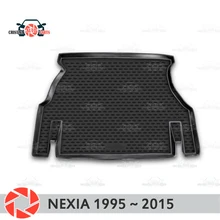 Коврик для багажника forDaewoo Nexia 1995~, коврик для багажника, Нескользящие полиуретановые грязеотталкивающие накладки, интерьер багажника, автомобильный стиль