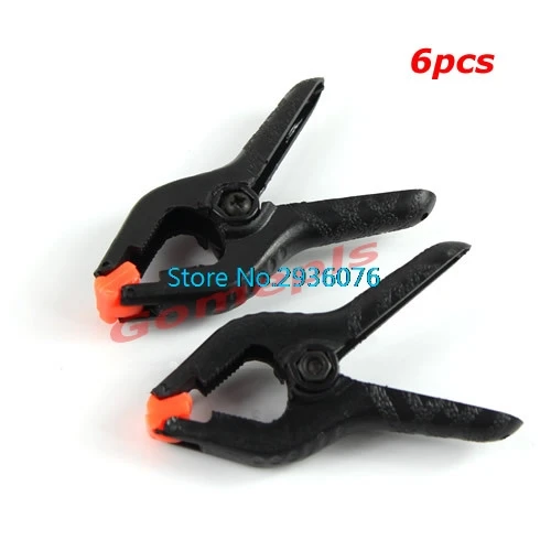 

6 PCS/set Hard Plastic Micro Spring Clamps Set DIY Tools Grip Clips MAR17_25