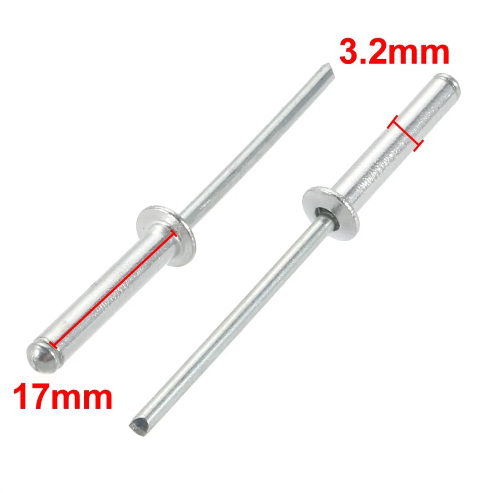 20Pcs Blind Rivets 3.2 x 17 /19/ 21mm Aluminum Open End Blind Rivet