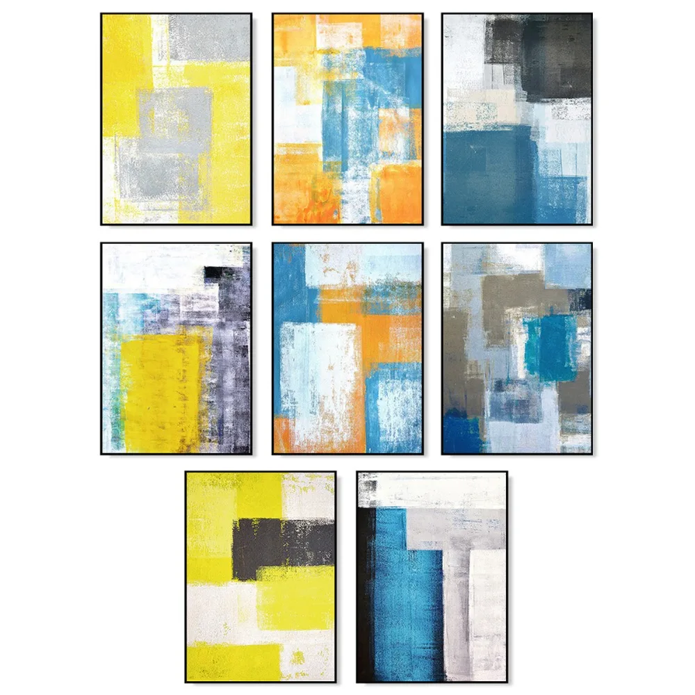 

SD LINLEEHOAbstract Color Print Poster Geometric Shape Minimalism Painting Canvas Wall Art Nordic Style Pictures Kids Room Decor