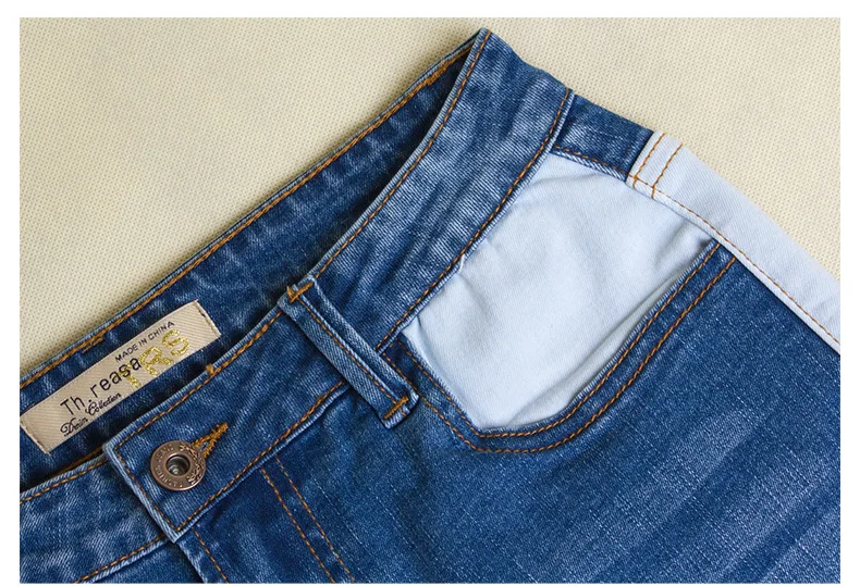 Для женщин обтягивающие джинсы Лидер продаж пикантные эластичные тянущиеся Панталоны Femme Джинсы Карандаш синий с высокой талией женский