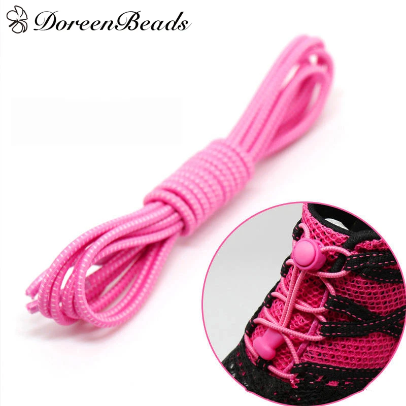 DoreenBeads Polyester Elastic Bands Shoelace New Design Twisted Boots