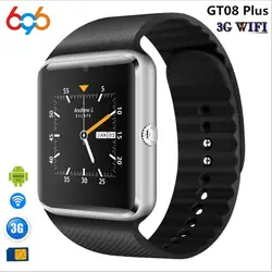 696 3g Wi-Fi Android Smart часы QT08 GT08 плюс с камерой Whatsapp Facebook Поддержка sim-карты скачать приложение Smart часы