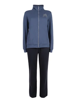 

Zip sweatshirt + pants suit sportswear blue heavy
