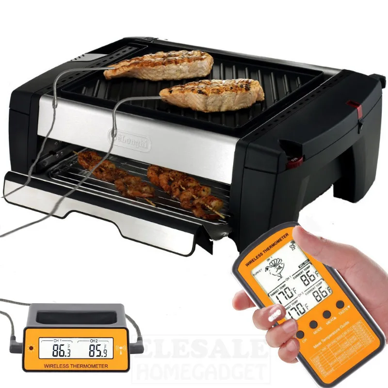 Высококачественный беспроводной цифровой термометр для приготовления пищи мгновенное считывание Мяса Термометр для кухни барбекю, гриль, коптильня