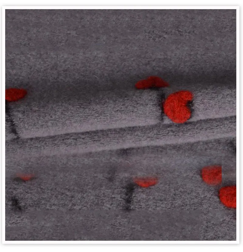 Новинка зима осень красный цветочный позиционирование жаккард 70% шерсть ткань для пальто платье серый шерстяной tissu SP5631