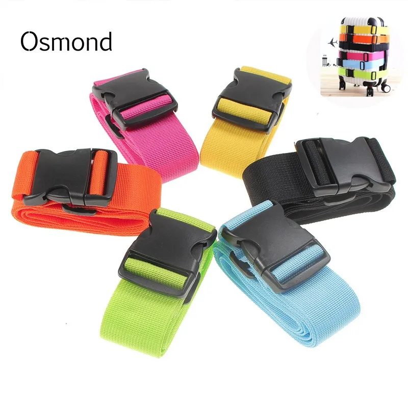 

Osmond 97-185CM Nylon Adjustable Travel Buckle Luggage Straps Backpack Packing Belt Suitcase Security Strap Travel Baggage Strap