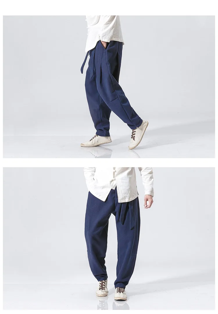 MRDONOO панталоны, кашемировые повседневные брюки, зима XL, слаксы, китайский хлопок, лен, шаровары