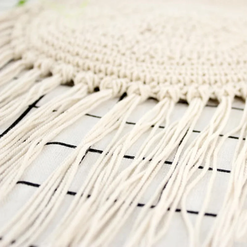 Women Circle Straw Bags Summer Beach Tassel Female INS Popular Shoulder Bag Lady Casual Handmade Weave Round Crossbody SS3108 (14)