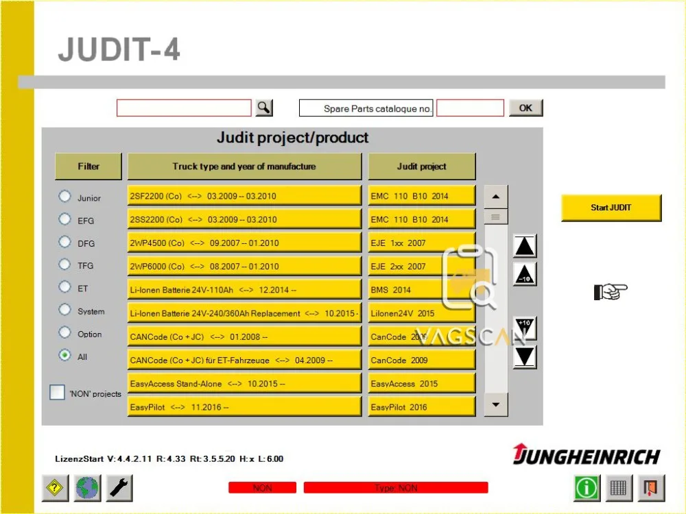 JUDIT 4 Jungheinrich box Incado с ноутбуком Toughbook CF19|Анализатор двигателя| |