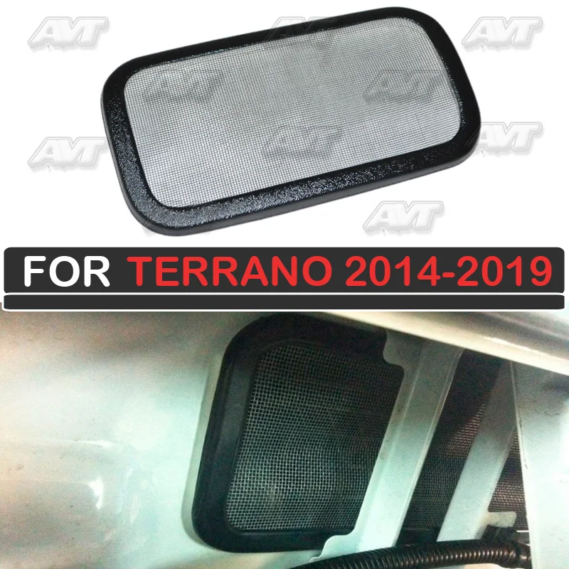 

Filter mesh under jabot for Nissan Terrano 2014-2019 plastic ABS protection function car styling accessories decoration