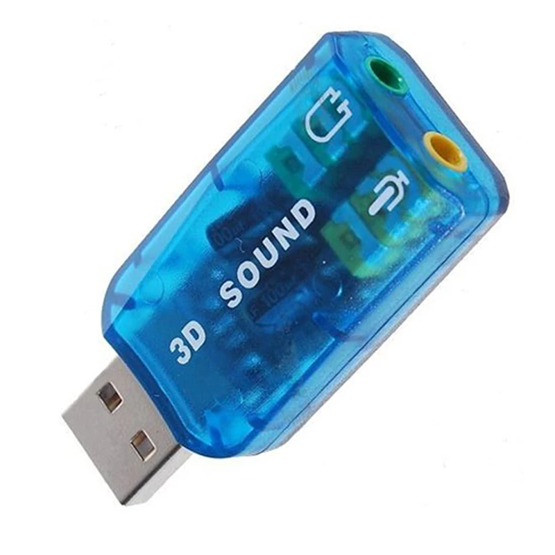 USB 5,1 стерео адаптер звуковой карты (Совместимость с Windows 7)