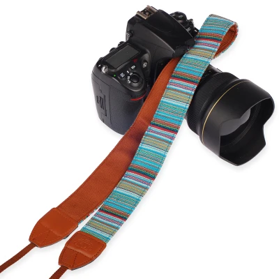 1 шт. плечевой ремень для камеры, вязаный тканевый плечевой ремень в богемном стиле для Nikon для Canon SLR DSLR 7 Pop, модный цвет - Цвет: 251Z