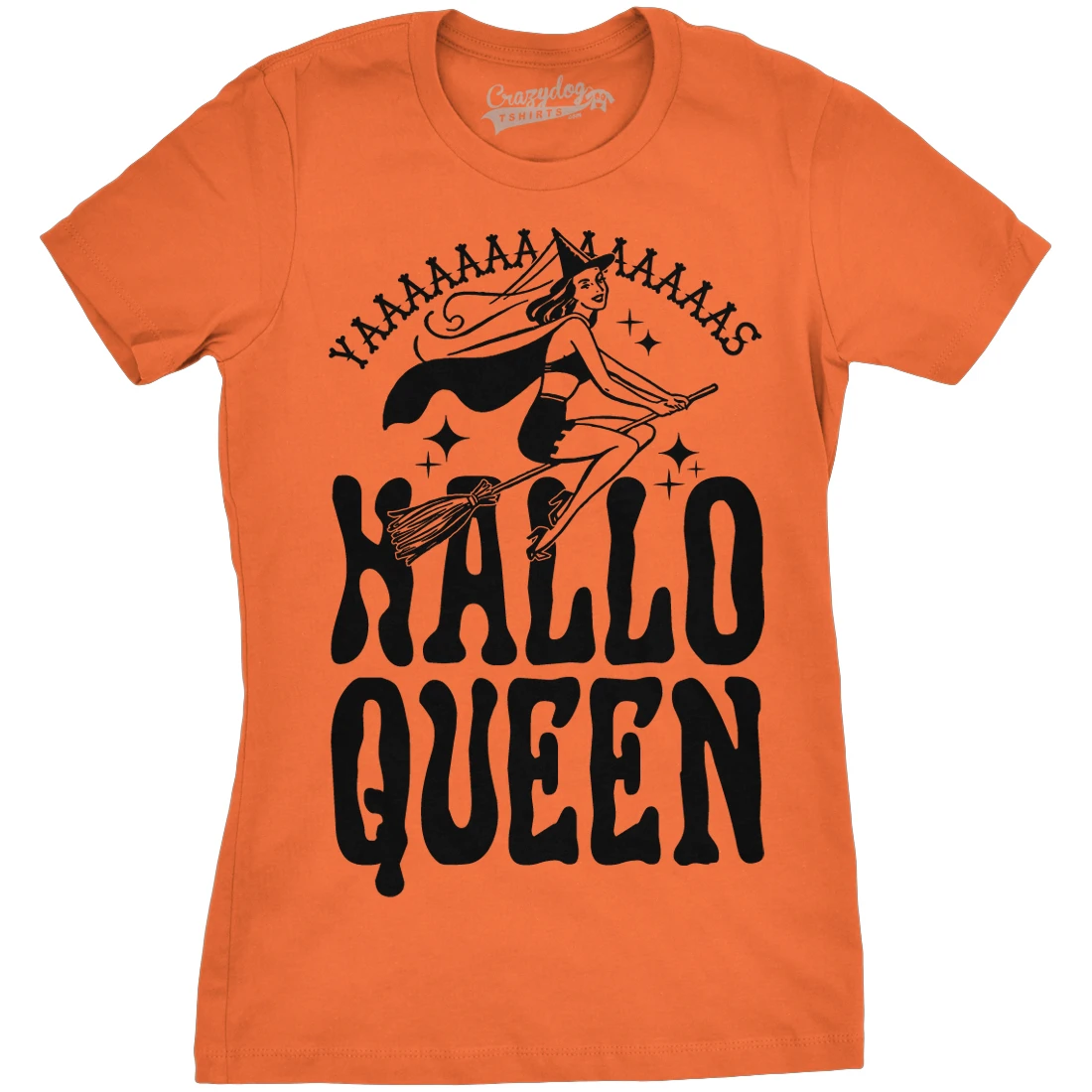 Womens HalloQueen Shirt Funny Halloween Queen Tee for Ladies Cute Costume T shirt