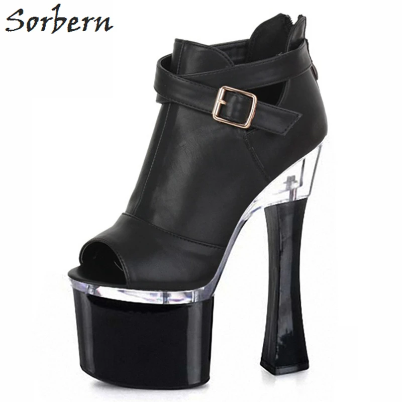 open ankle boots