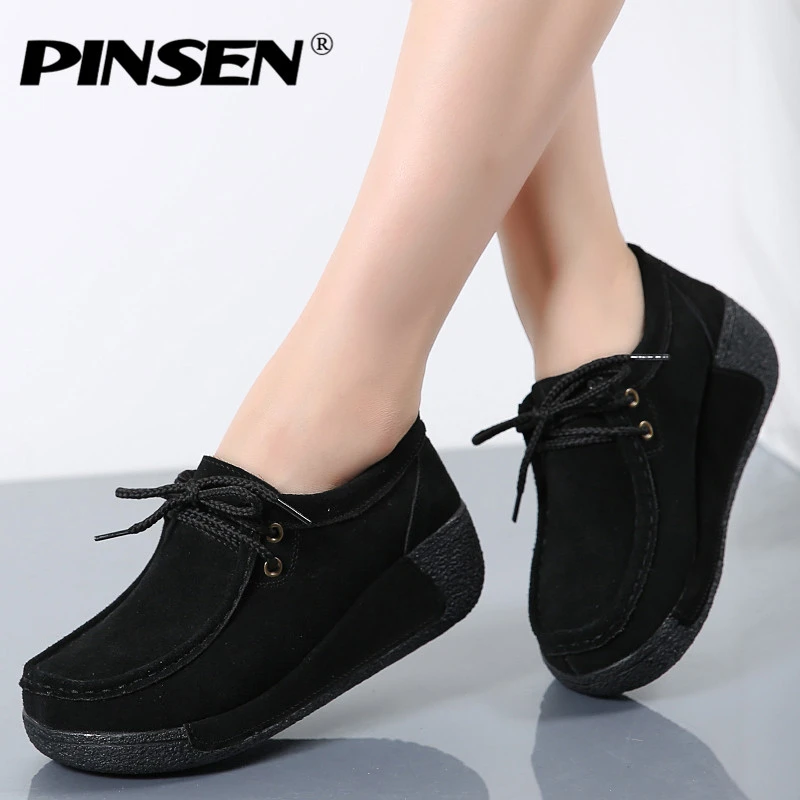 female suede shoes