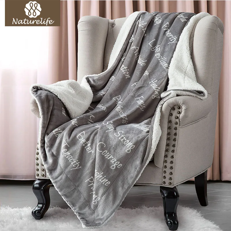 Naturelife Warm Healing Thoughts Blanket Throw Soft Hug Blanket