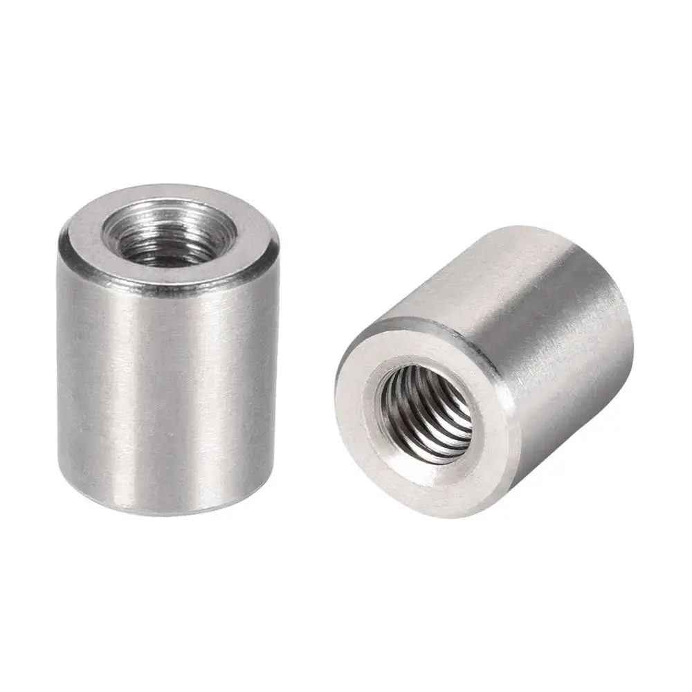Long Round Coupling Nut Bar Stud Connector Rod 304 Stainless Steel M6 M8 M10 M12 