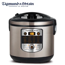 Zigmund& Shtain MC-D34 Мультиварка, 860 Вт, стальной корпус, объем чаши 5л, 24 автоматические программы, автоподогрев до 12 часов, температура приготовления 30°С-180°С, программа Мультиповар