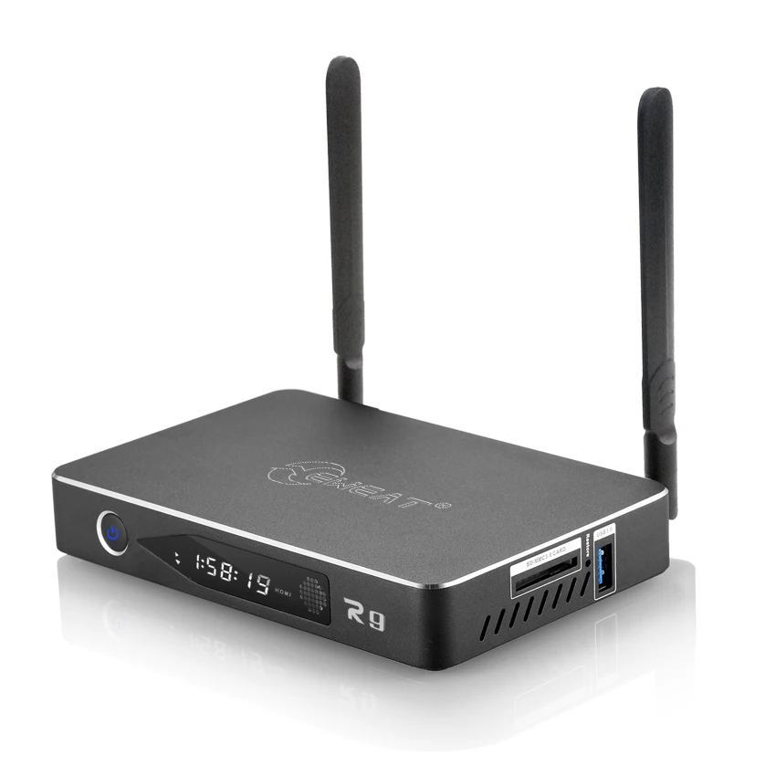 EWEAT R9 Смарт ТВ приставка Android 6,0+ OpenWRT(NAS) Realtek RTD1295 2G/16G 802.11ac wifi BT4.0 1000M LAN медиаплеер