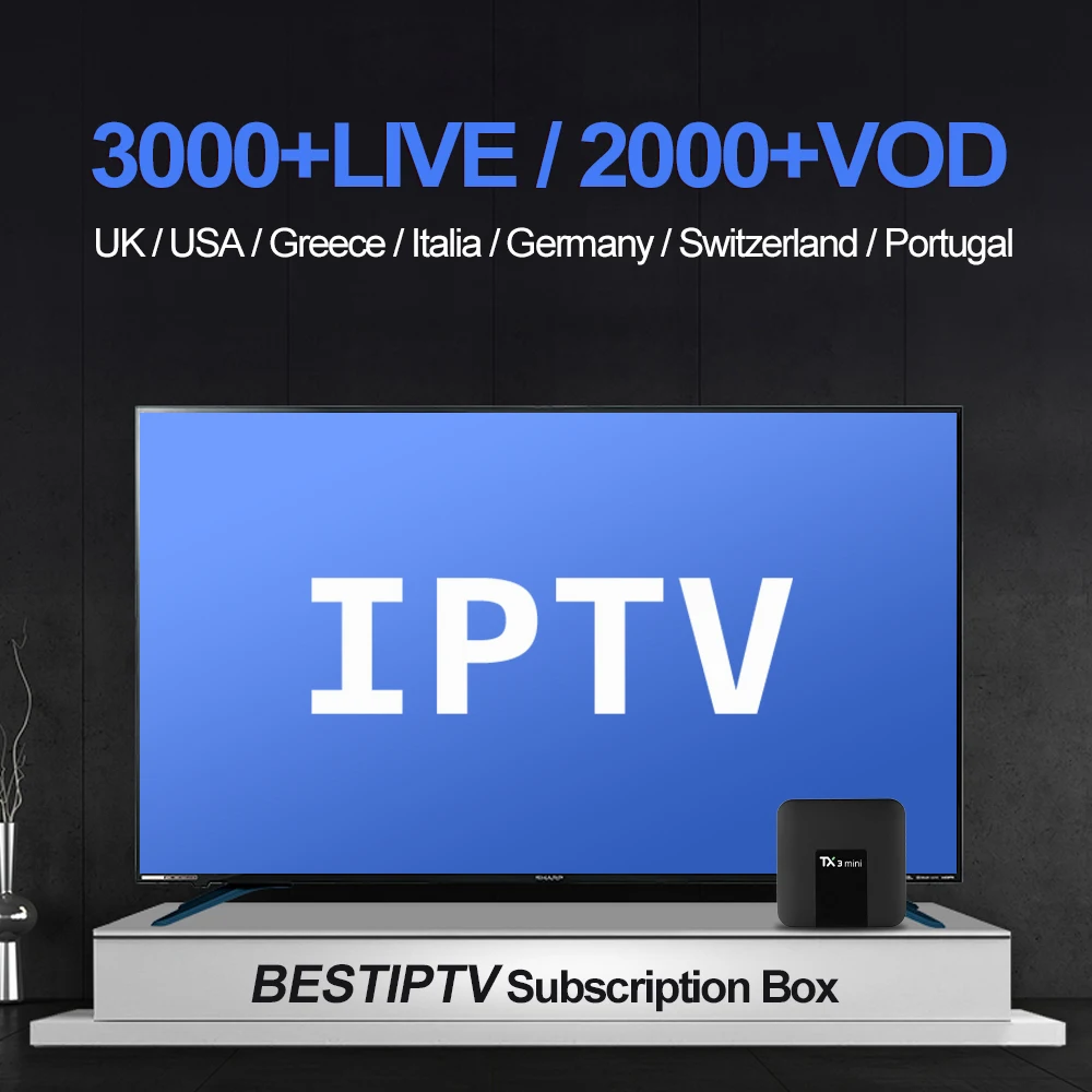 Лучшая подписка на IPTV, Грецию, Италию, прямые каналы/VOD, Испания, США, NAURA для ANDROID BOX